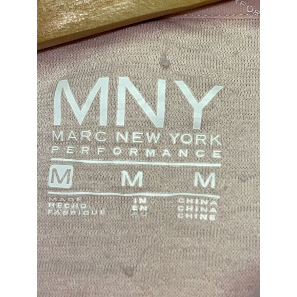 Marc Jacobs NY Performance Pink Hoodie Sweatshirt  Quilted Pull Over Size Medium - Picture 7 of 8